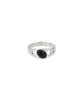 Xanadu Halo Ring_Onyx | Silver