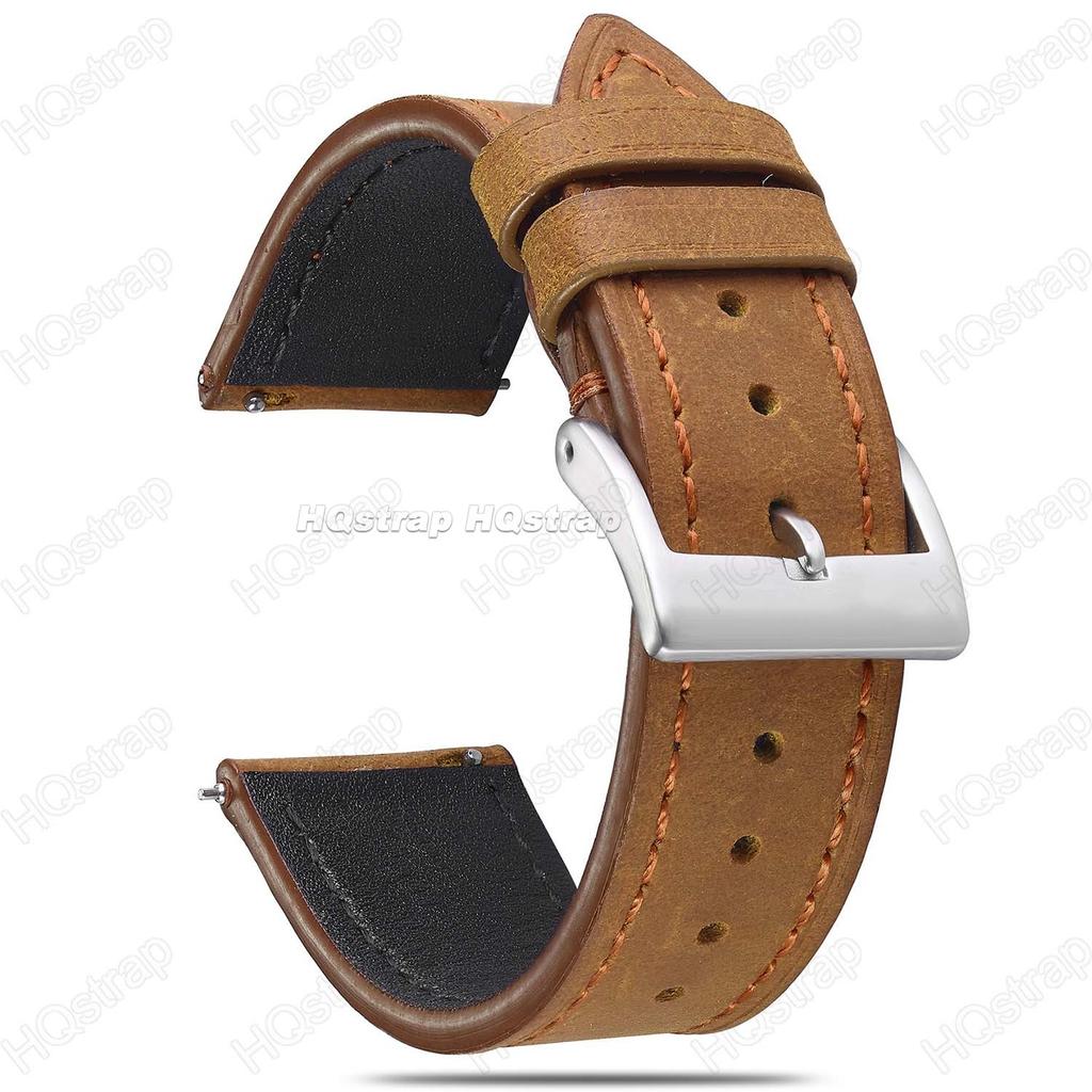 Watchband Cowhide Leather Watch Strap 18mm 19mm 20mm 21mm 22mm Stainless Steel Buckle Butterfly Bracelet for Women Men Watch Band Vintage
