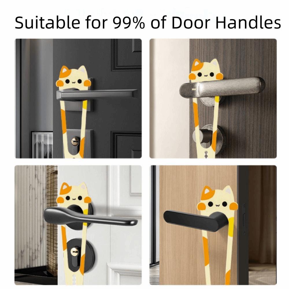 2Pcs Cat Shaped Cat Door Lock Durable Pet Door Holder Dog Door Opener  Pet Supplies