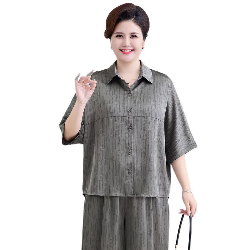 Langsha Women's Plus Size Casual Two-Piece Set