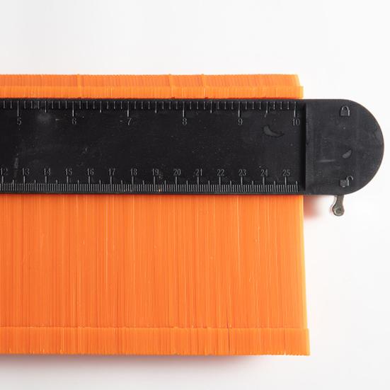 Contour Gauge Compact Design Portable Multipurpose Profile Copy Contour Gauge Standard Pipe Tile Wood Laminate Measuring Tool