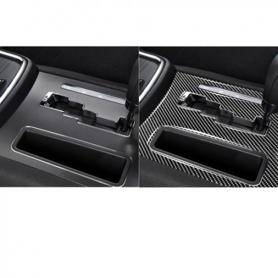 Carbon Fiber Console Gear Shift Panel Decor Trim Cover For Dodge Charger 2011-14