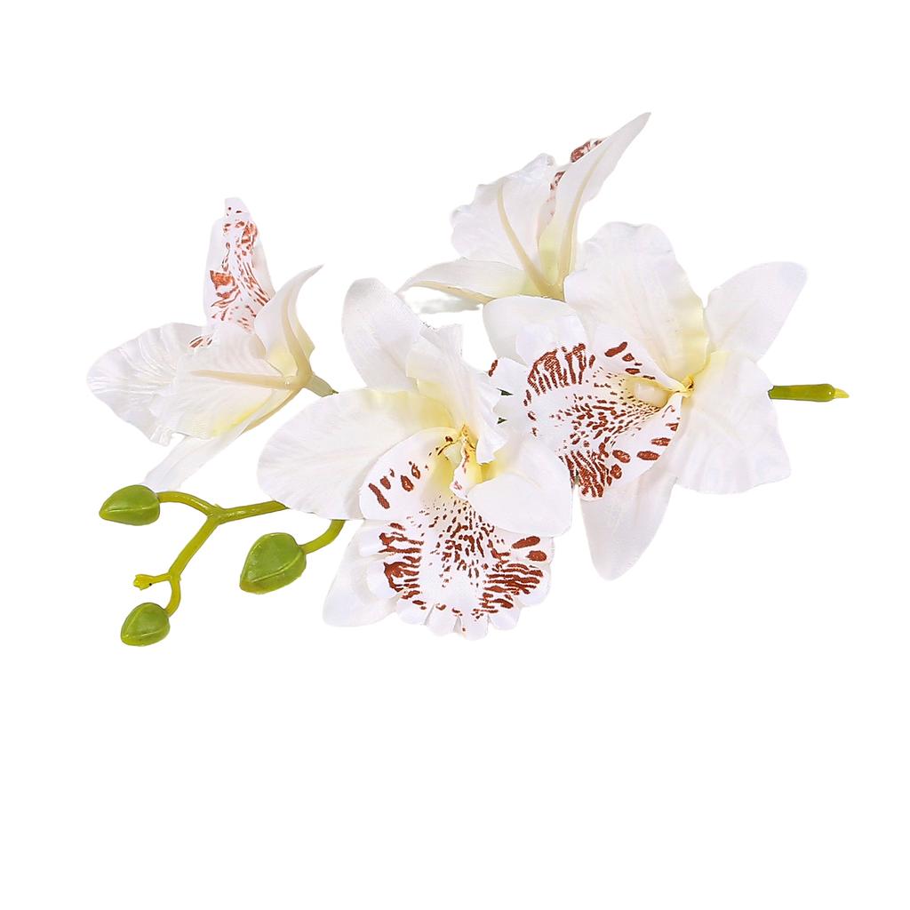 Hawaiian Artificail Orchid Hair Clip Summer Beach Hair Decoration Bohemian Flower Hair Accessory for Women and Girls