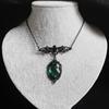 Gothic Venom Crystal Cameo Necklace Women's Fashion Jewelry