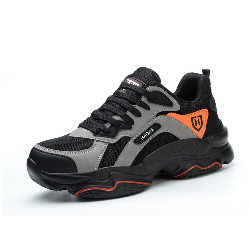 Work Sneakers for Men Safety Shoes Anti-smash Anti puncture Indestructible shoes Breathable comfort Steel Toe Protection Shoes