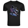 Floating Astronaut Galaxy Space Art Graphic T-Shirt