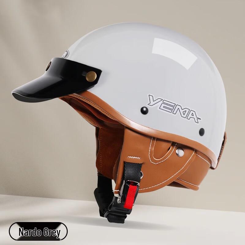 Jiaolu Retro Japanese Style Electric Scooter Half Helmet One Size