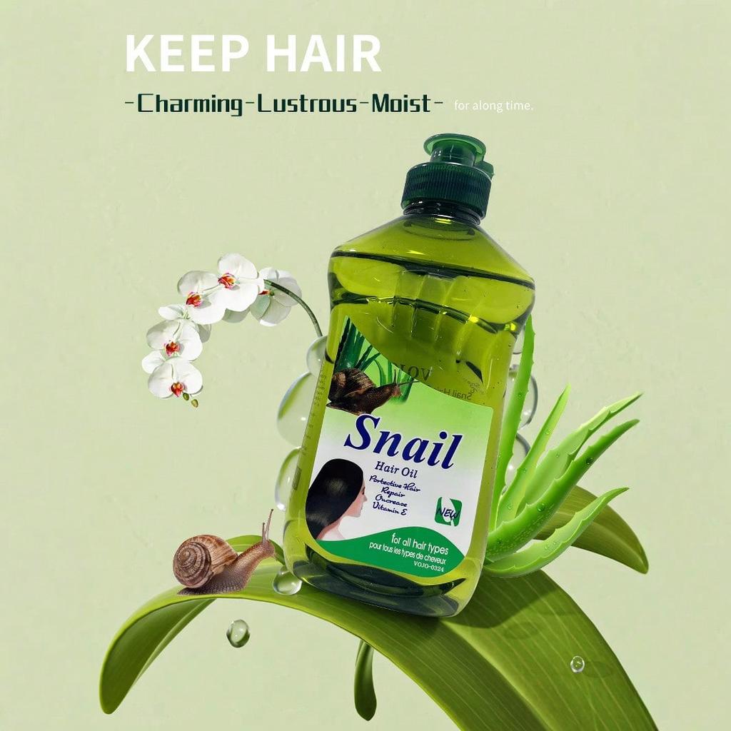 1Pc Olive Snail Hair Care Essential Oil, Strengthens Hair, Improves Frizz, Cares For Damaged Hair Ca