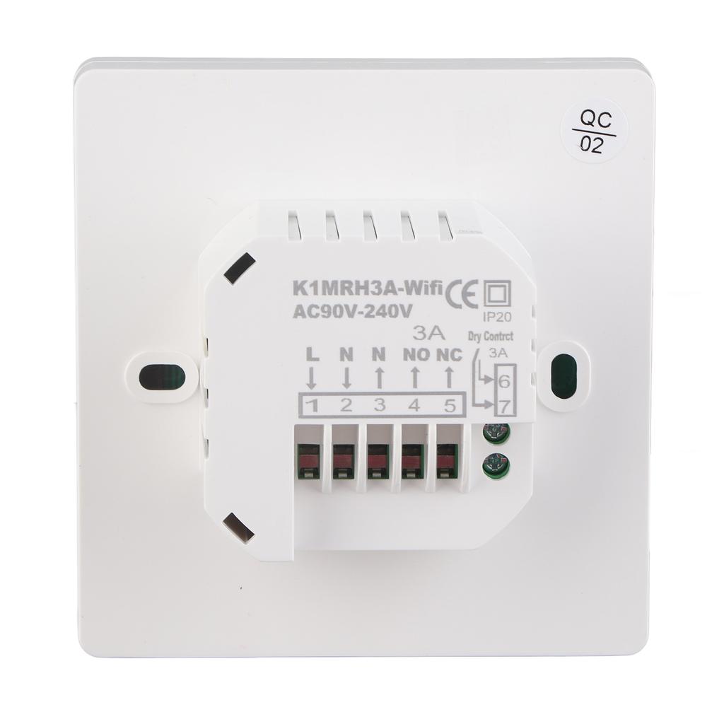 Programuojamas termostatas AC90V iki 240V Spalvotas LCD ekranas Išmanusis termostatas Tuya namams, viešbučiams