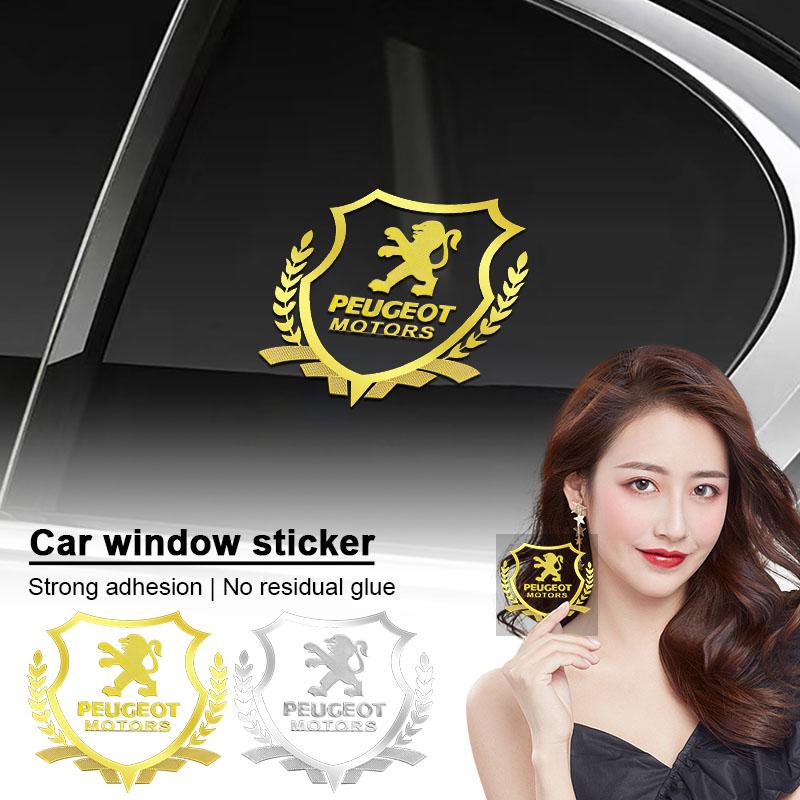 1Pcs Car Body 3D Stickers Wheat Ears Styling Emblem Auto Decoration For Peugeot 308 408 508 RCZ 208 3008 2008 206 207 108 406 407 408 206 207 306 307