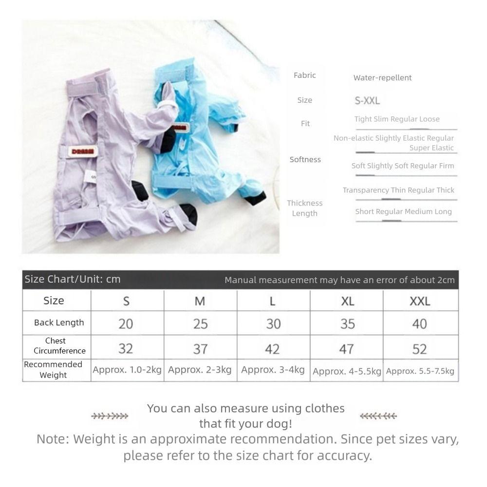 Full Leg Protection Dog Four-Legged Pants Dust-proof Dog Jumpsuit Shoes Daily Wear