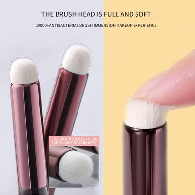 Pennello per labbra rotondo Pennello per rossetto Pennello per labbra Mist face warhead correttore Fondotinta Pennello BB Strumento portatile multifunzionale per il trucco
