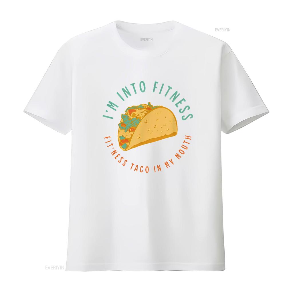 I M INTO FITNESS TACO In My Mouth Tacos Mexican Fo Women s  T Shirt Chic and Modern vintage Washed graphic