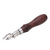 Leather Groover 7 in 1 Multipurpose Durable Wood Metal Labor Saving Strong Fixation Leather Beveler for DIY Leathercraft