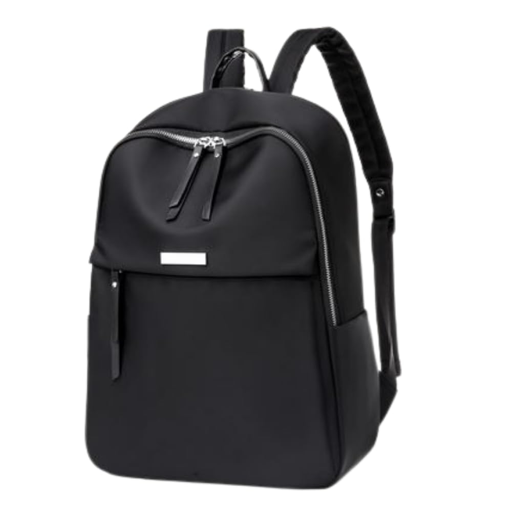 ORIJIRI Women s Travel Backpack, Stylish, Waterproof, Lightweight, and Water-Repellent Nylon Backpack for Commuting and School (Black)