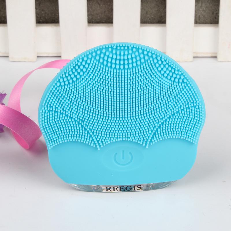 Ultrasonic Electric Silicone Facial Cleansing and Massaging Brush