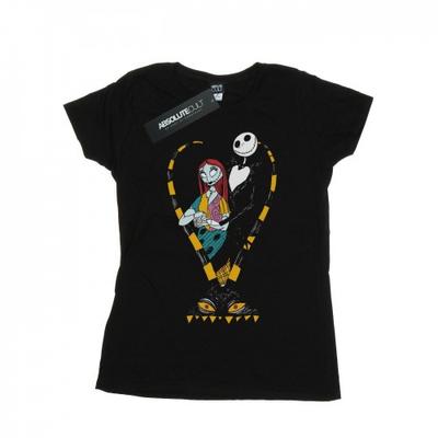 Womens/Ladies Nightmare Before Christmas Jack And Sally Love Cotton T-Shirt