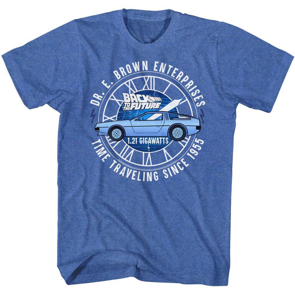 

Back The Future Dr E Brown Enterprises Royal Heather Unisex T-shirt