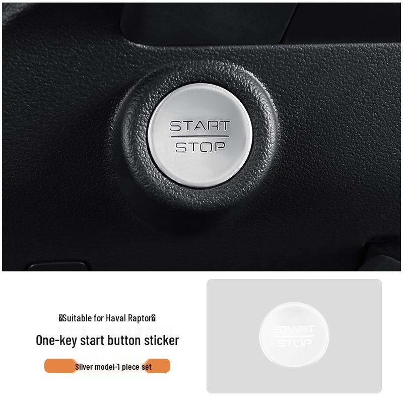 

Наклейки из алюминиевого сплава для интерьера Haval Menglong на рычаг КПП и кнопку запуска