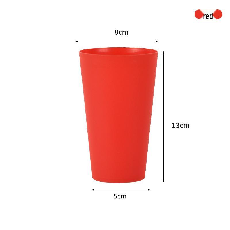 Iridescent Candy Color Plastic Drink Cup with Logo 401-500ml красный