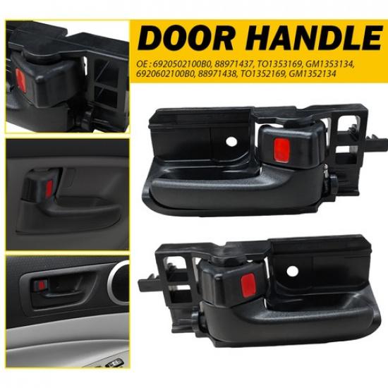 Pair Door For Interior Toyota Handle Matrix 2003-2008 Tacoma /2005-2012 Corolla