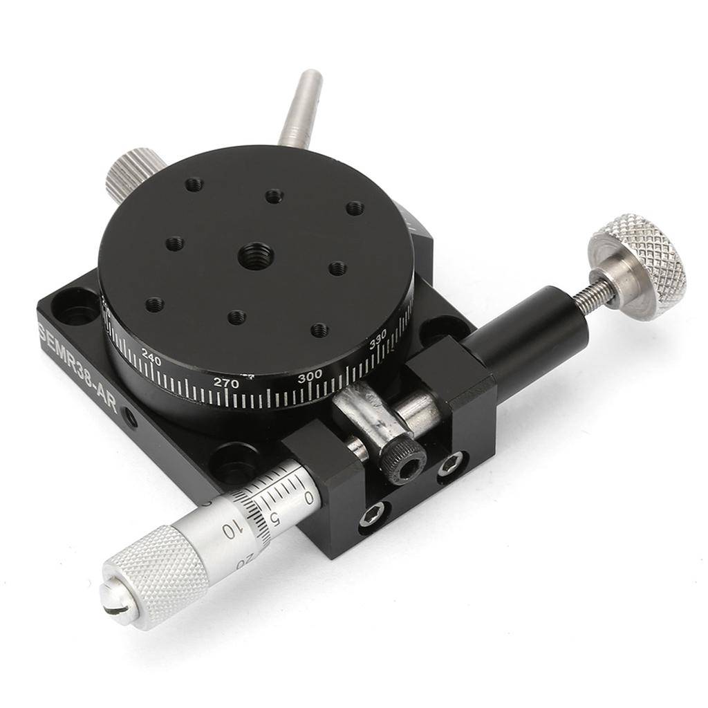 R38 Manual Rotation Stage Rotating Platform Precision Bearing Sliding Tuning Stage 38mm*20mm