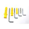 7-Shaped Expansion Tube Kit: L-Shaped Rubber Plug, Right-Angle Self-Tapping Wood Screw, Lamp & Frame Hooks, Plastic Expansion Plug, Mirror Frame Bolt.