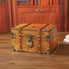 Wooden Storage Vintage Box With Lid For Desk And Shelf Organization Decoration