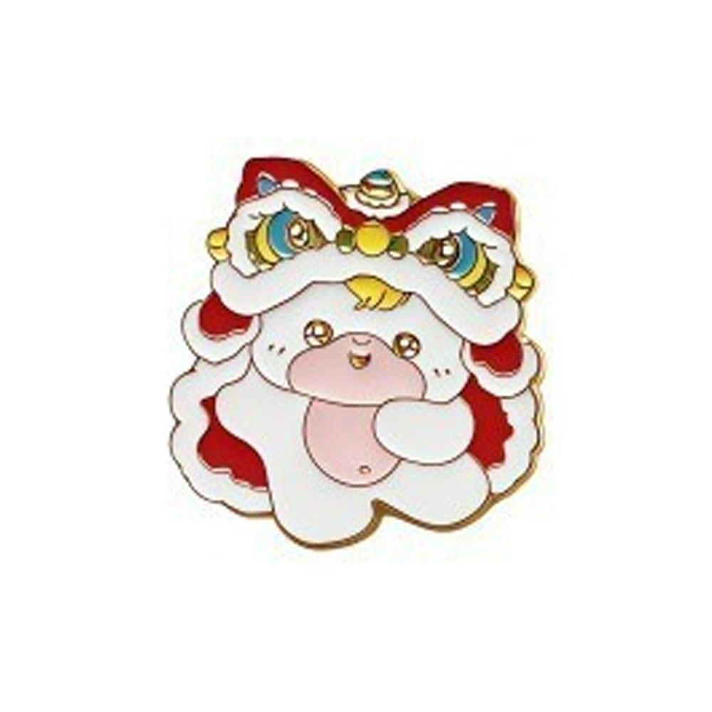 Cartoon Zodiac Horse Brooch Zinc Zinc Zinc Alloy New Year Lapel Pins Cute Animal Brooch  Clothing Accessories