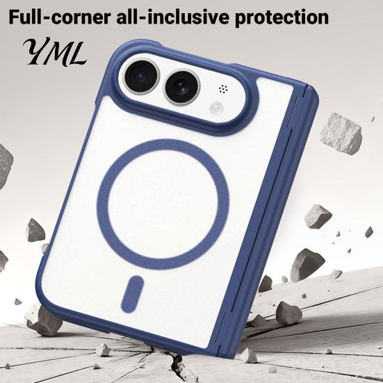 Hard PC Cellphone Cover Magnetic Phone Case for iPhone-Duo, Shockproof Folding Non Slip Protective Cover, Professional Mobile Shell, Accessories