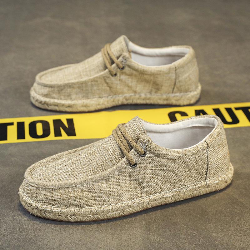 Pánské trendy lněné plátěné ležérní boty - Letní rybářský styl