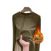Women's Velvet Base Layer Slimming Top - Warm Half High Neck, Long Sleeve T-Shirt for Autumn/Winter.