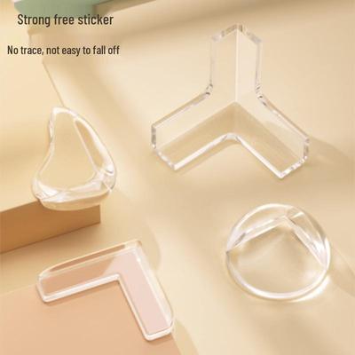 Protetores de Canto Transparentes de PVC para Crianças - Envoltório de Segurança Anti-Colisão para Mesas de Centro e Bordas de Móveis