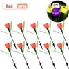 1-10PCS Solar Tulip Light Auto on At Dusk Waterproof Outdoor Garden Patio Decorative Night Lamp for Landscape Pathway Lawn