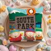 Hot Funny Anime S_Souths P_Park Cushion Cover Plush Fabric Soft Double-Sided Printed Sofa Pillow Case Colorfast Home Decor Gift