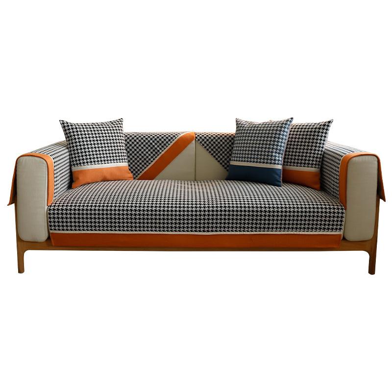 Nordic Simple Sofa Cushion Fabric Four Seasons Universal Light Luxury Four Seasons Non-Slip Cushion Modern Sofa Cover
