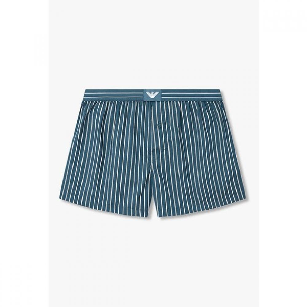 Emporio Armani Men S Trunk With Bold Stripe And Eagle Patch  0816112088 S