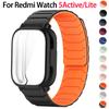 Pouzdro + Silikonový řemínek Pro Xiaomi Redmi Watch 5 Active Magnetický pásek Plný TPU kryt Nárazník pro Redmi Watch 5 Lite Skořápka Náramek