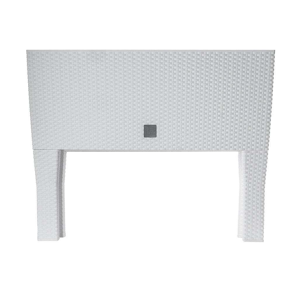 KADAX Květináč Truhlík 60cm Vložka Na Nožičkách Bílý