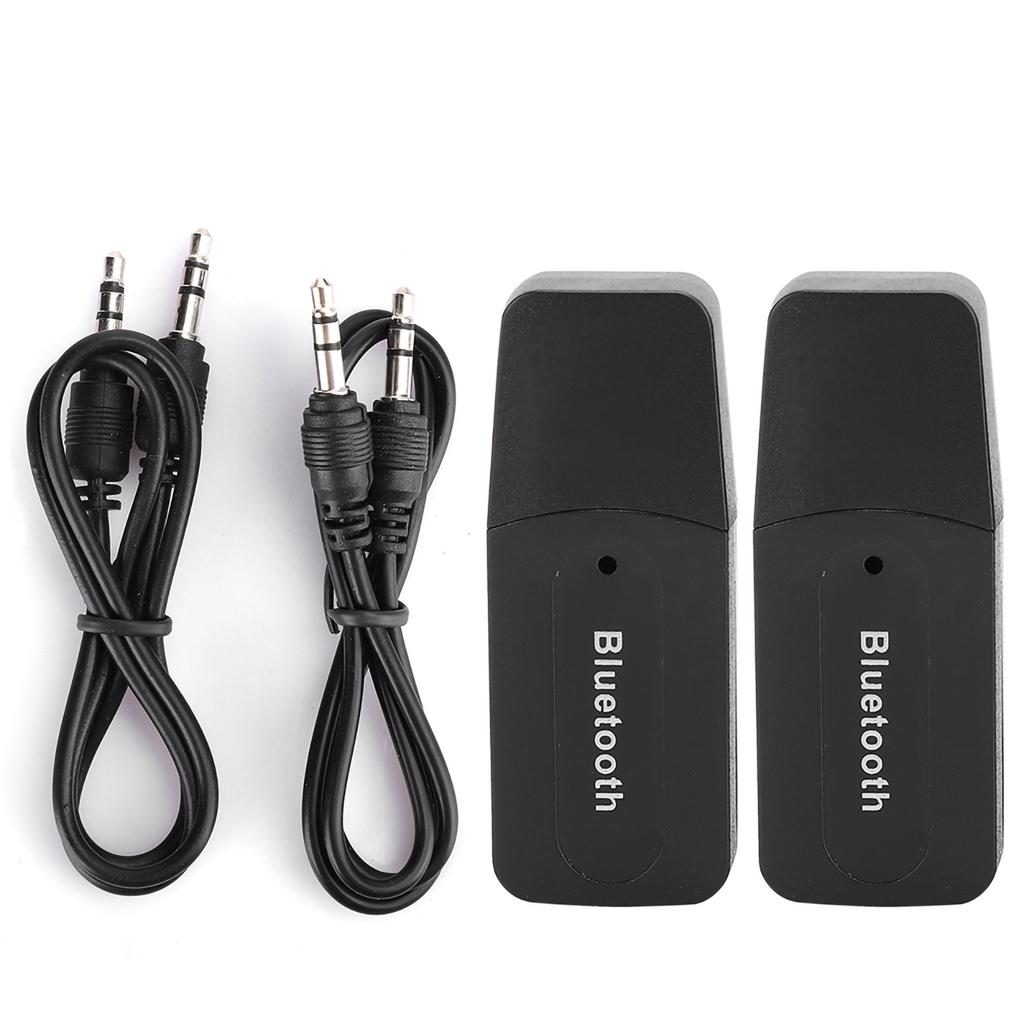 2Pcs USB O Receiver Adapter for Bluetooth 4.0 Stereo AUX Output Support Music Playback
