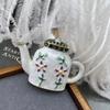 SKEDS Medieval Vintage Teapot Pin Rhinestone Creative Design Fashion Brooches for Women 5 Colors Available Good Gift Badges