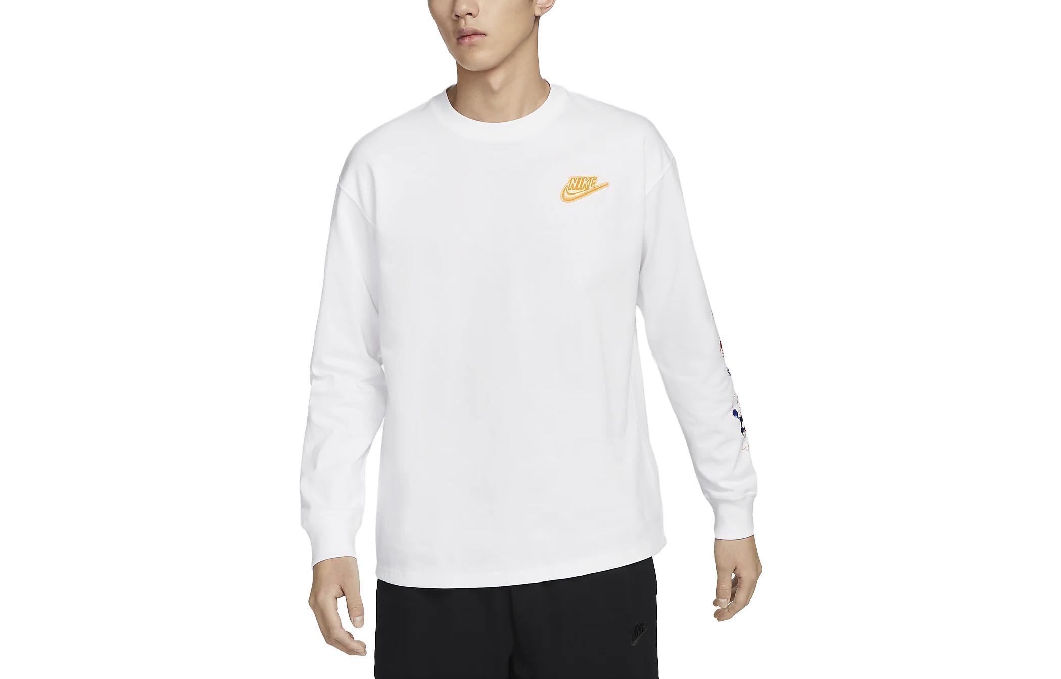 

Nike T Shirts Men s White Crew Neck Moderate Straight Fit FD9896-100 XXL