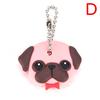 Silicone Puppy Pug Cat Rabbit Key Cover Cap Keychain Key Ring Pvc Key Case  Gift