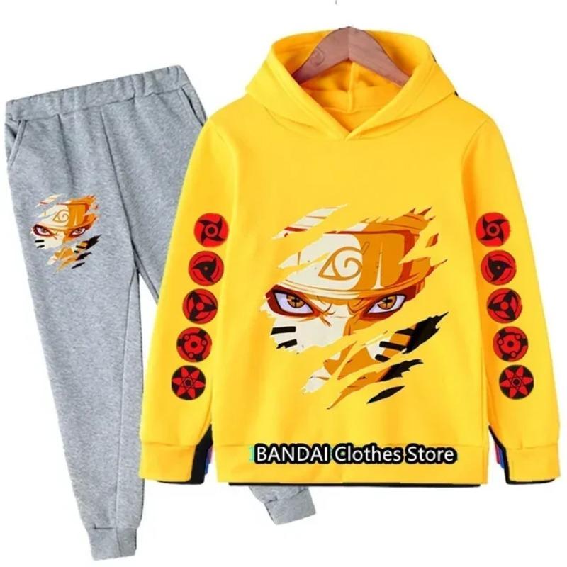2set Autumn and Winter New Casual Comfort Sports Style Warm Boy Print Warm Lining Hoodie and Tracksuit Pants