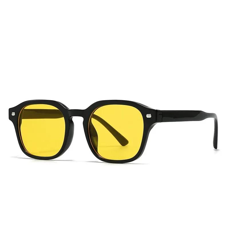 Summer New Retro Modern Double Beam Sunglasses Outdoor Driving Personalized Street Photography Anti Uv400 Sunglasses