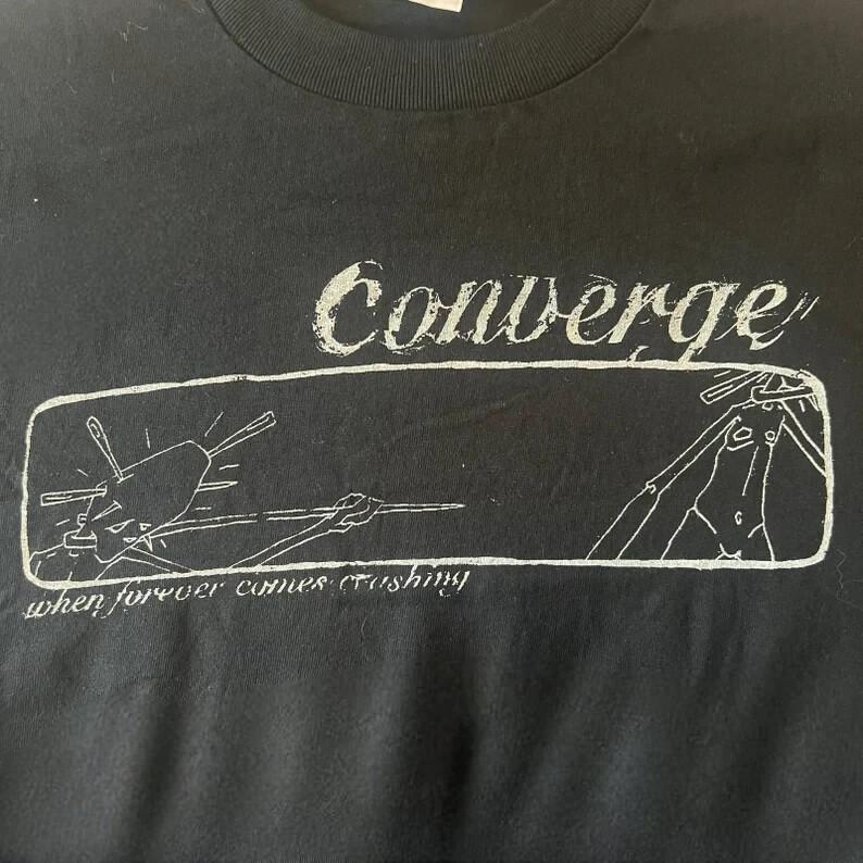 vintage converge Cotton Black Men Cotton S-4XL T-Shirt BO1215 Unisex T-Shirt S