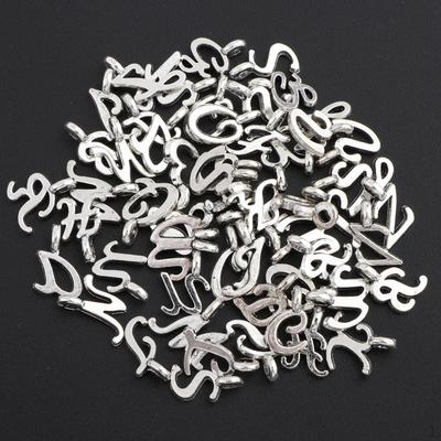 DIY Letters Jewelry Accessory Vintage Design Alloy Pendant for Necklace