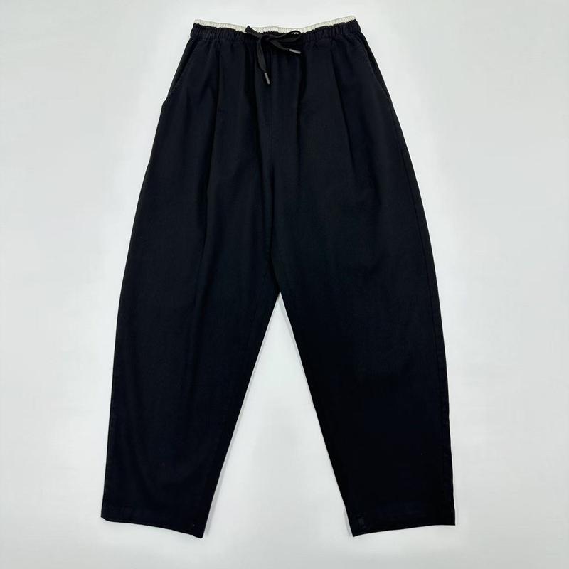 Johnature Elastic High Waist Casual Pants Women Loose Hit Colors All Match Harem Pants Trousers