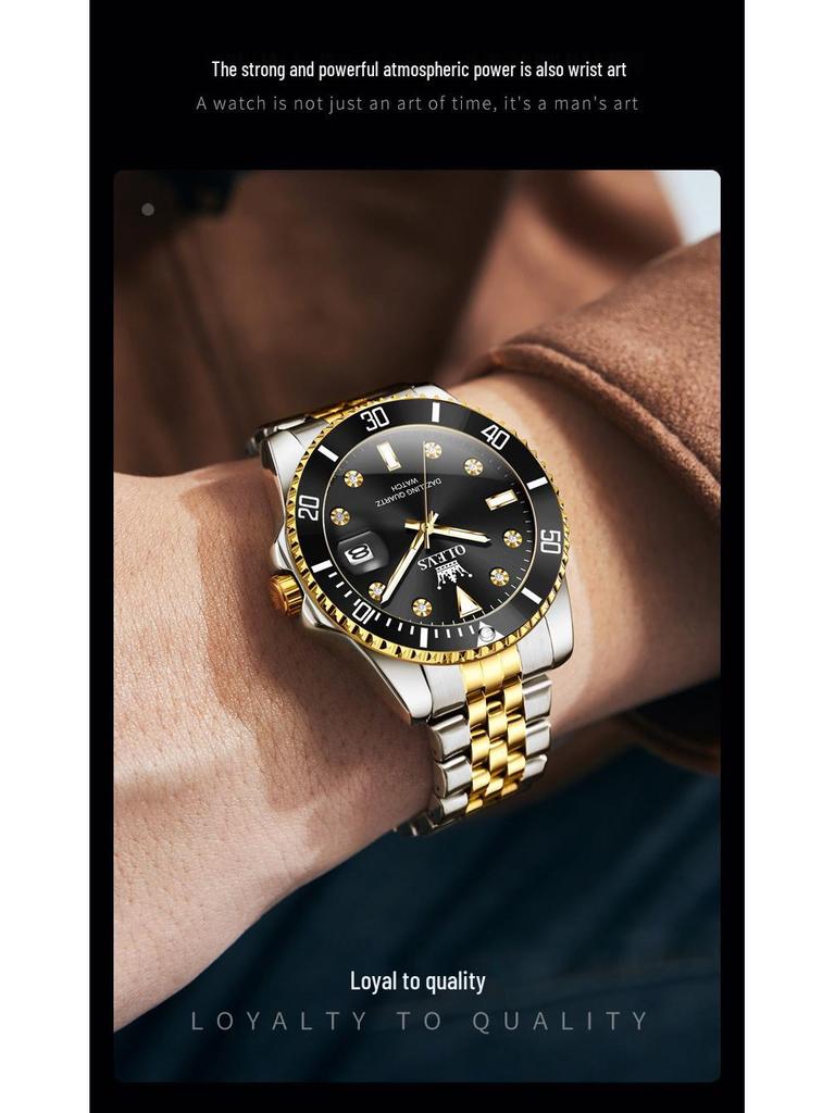 Olitis Quartz Luminous Green Men's Watch