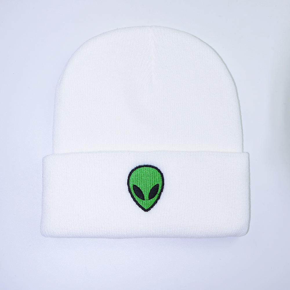 Winter Hip-hop Beanies Hat for Men Big Eye Embroided Street Wear Punk Hat Knitted Bonnet Cap Fashionable Skulles Beanie Hat Male
